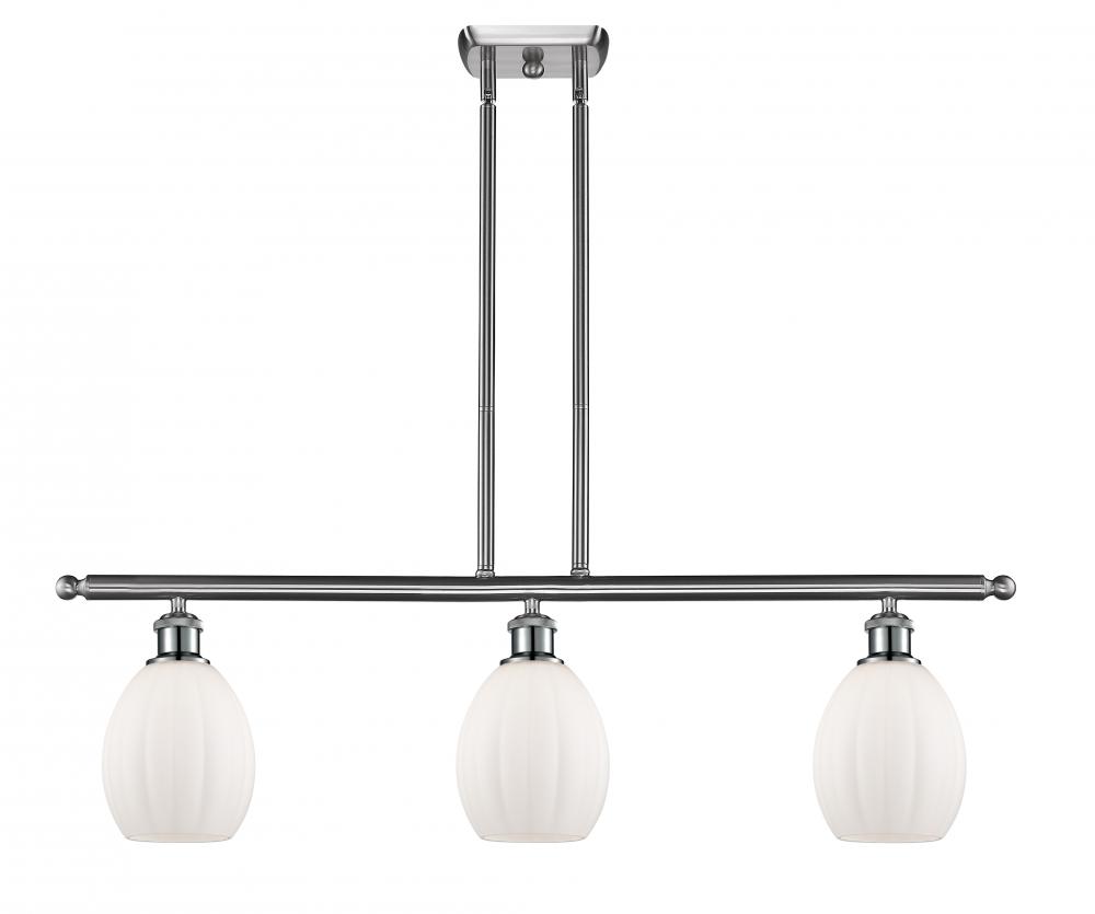 Eaton - 3 Light - 36 inch - Brushed Satin Nickel - Cord hung - Island Light