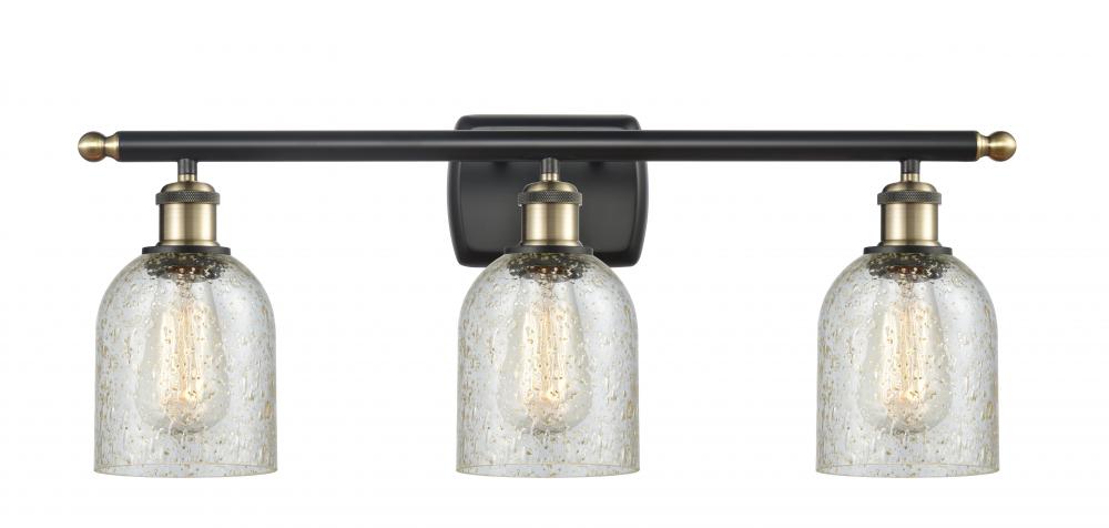 Caledonia - 3 Light - 25 inch - Black Antique Brass - Bath Vanity Light