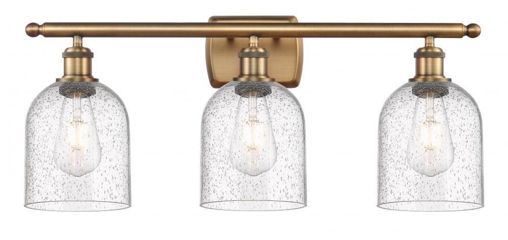 Bella - 3 Light - 26 inch - Brushed Brass - Bath Vanity Light