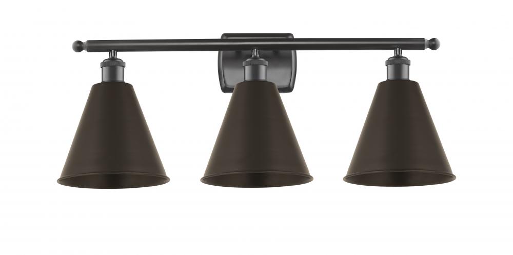 Berkshire - 3 Light - 28 inch - Oil Rubbed Bronze - Bath Vanity Light