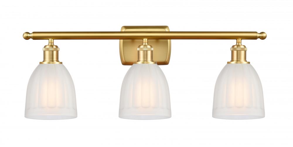 Brookfield - 3 Light - 26 inch - Satin Gold - Bath Vanity Light