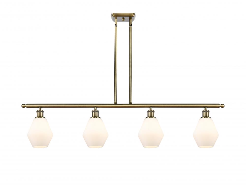 Cindyrella - 4 Light - 48 inch - Antique Brass - Cord hung - Island Light