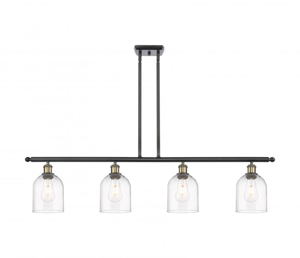 Bella - 4 Light - 48 inch - Black Antique Brass - Cord hung - Island Light