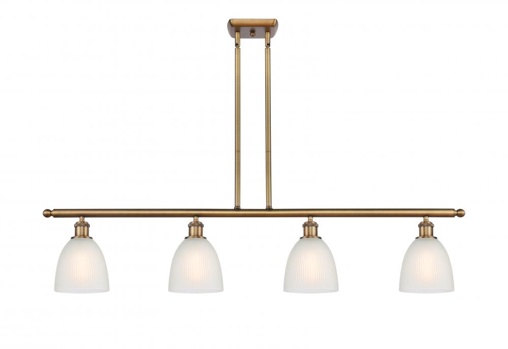 Castile - 4 Light - 48 inch - Brushed Brass - Cord hung - Island Light