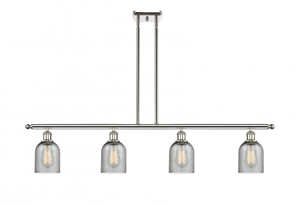 Caledonia - 4 Light - 48 inch - Polished Nickel - Cord hung - Island Light