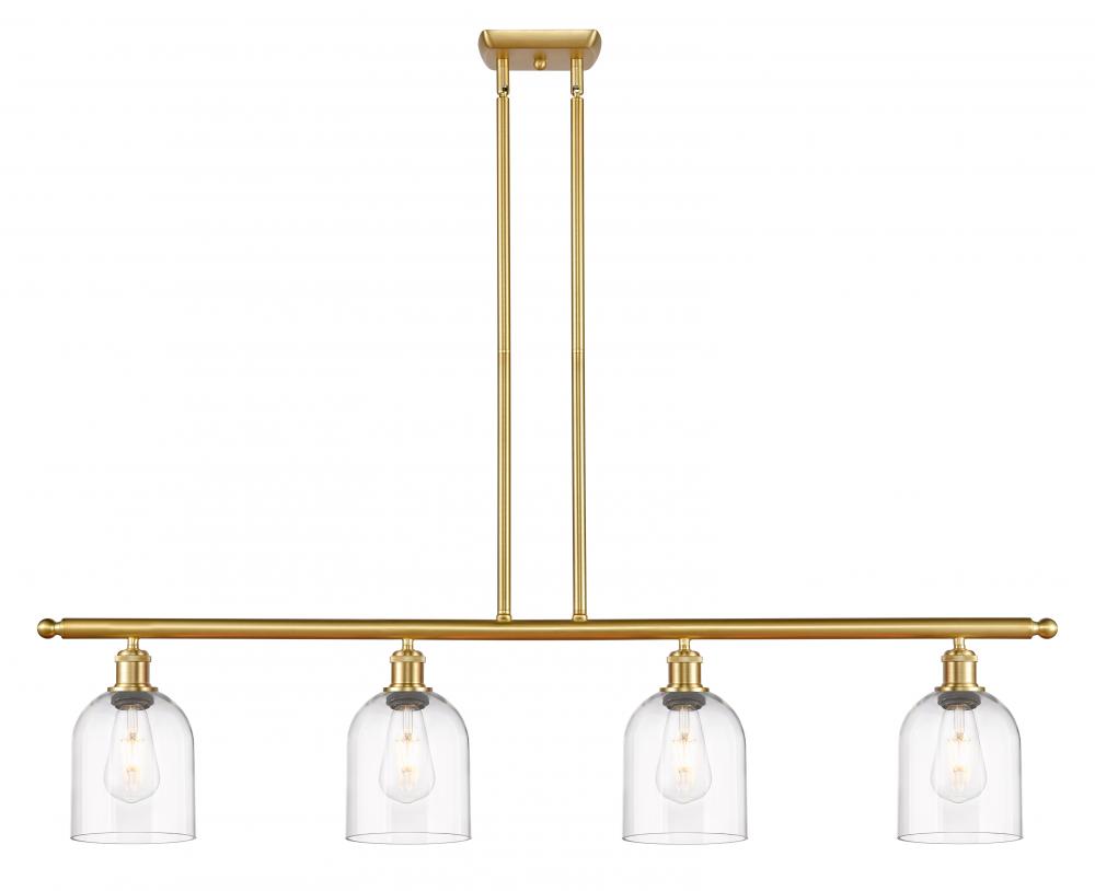 Bella - 4 Light - 48 inch - Satin Gold - Cord hung - Island Light