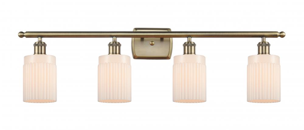 Hadley - 4 Light - 35 inch - Antique Brass - Bath Vanity Light