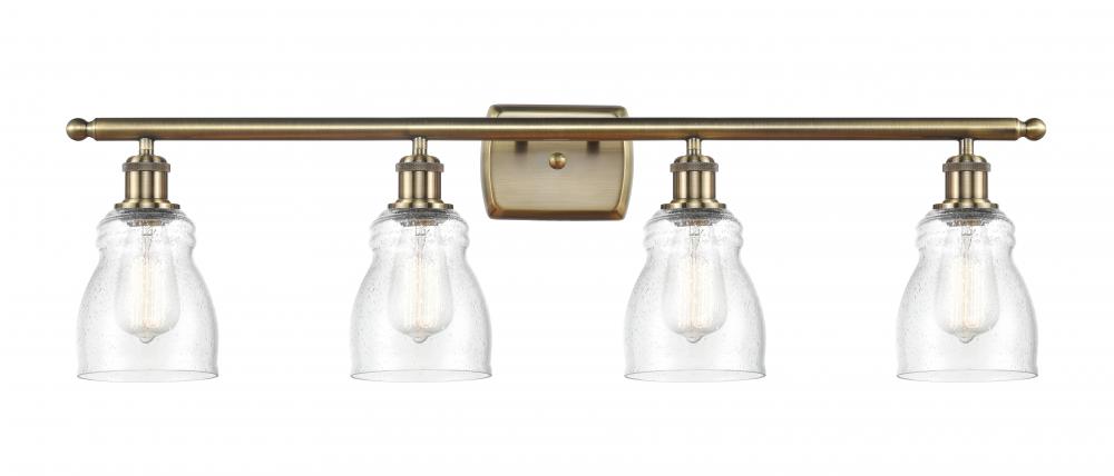 Ellery - 4 Light - 35 inch - Antique Brass - Bath Vanity Light