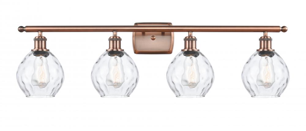 Waverly - 4 Light - 36 inch - Antique Copper - Bath Vanity Light