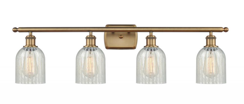 Caledonia - 4 Light - 35 inch - Brushed Brass - Bath Vanity Light