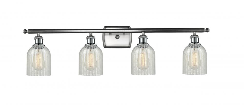 Caledonia - 4 Light - 35 inch - Brushed Satin Nickel - Bath Vanity Light