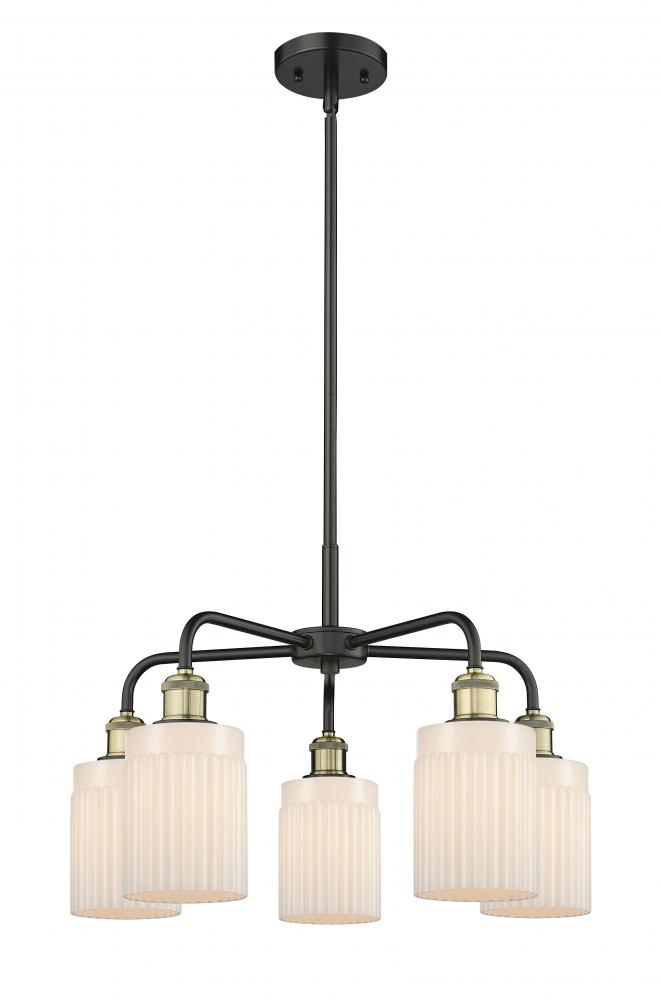 Hadley - 5 Light - 23 inch - Black Antique Brass - Chandelier