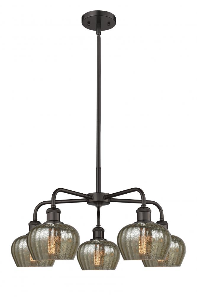 Fenton - 5 Light - 25 inch - Oil Rubbed Bronze - Chandelier