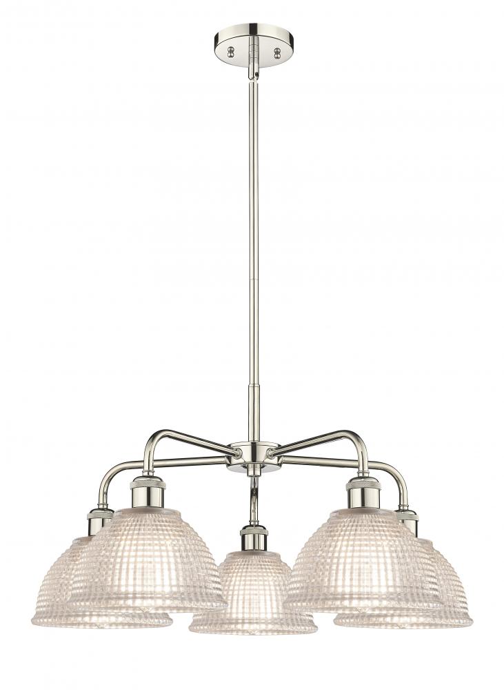 Arietta - 5 Light - 26 inch - Polished Nickel - Chandelier