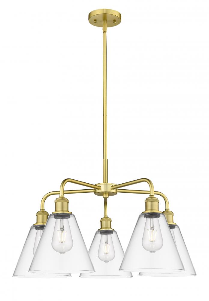 Berkshire - 5 Light - 26 inch - Satin Gold - Chandelier