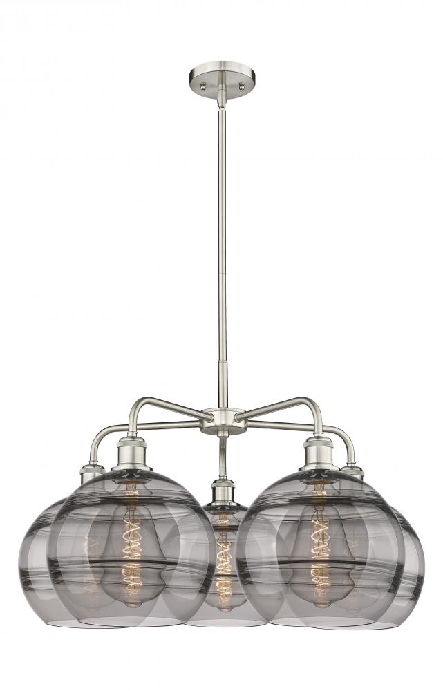 Rochester - 5 Light - 28 inch - Satin Nickel - Chandelier