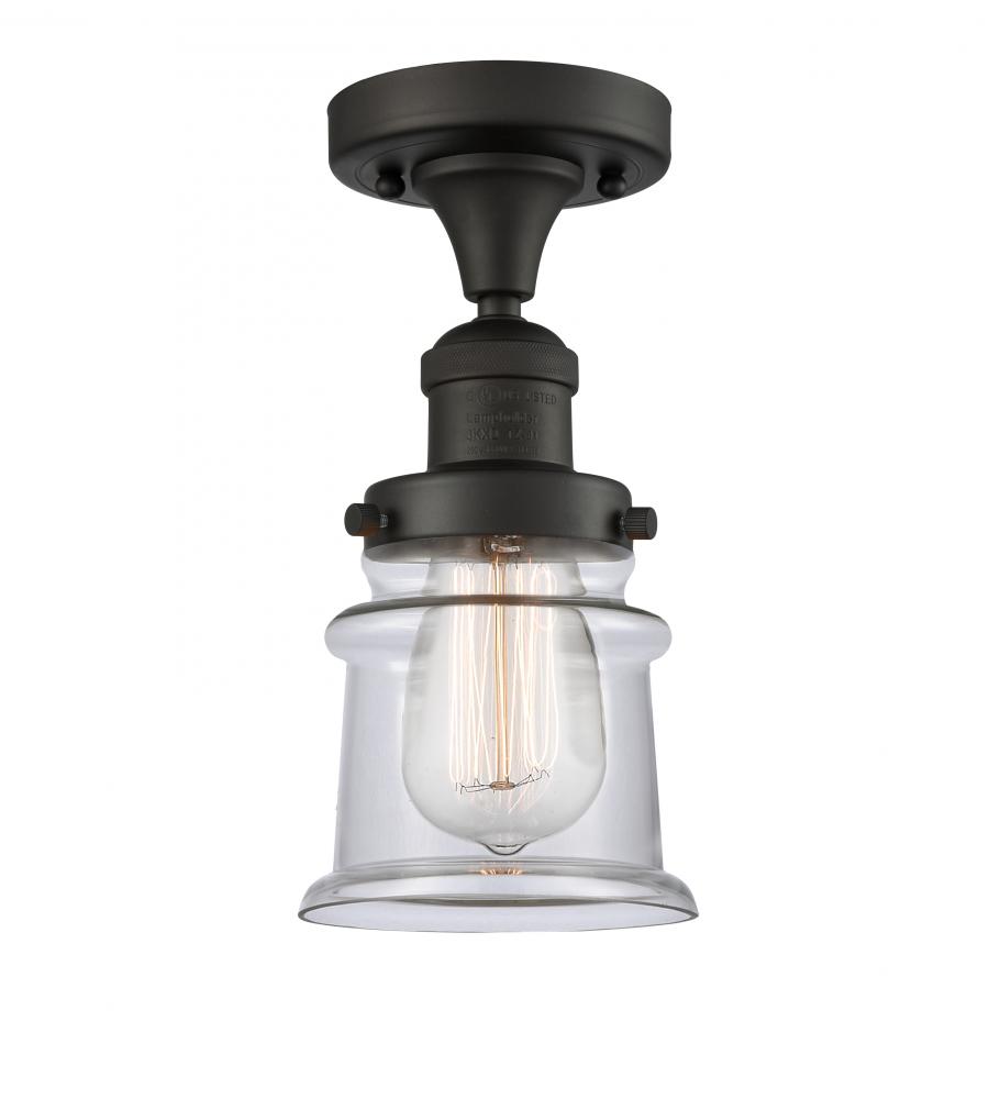 Canton - 1 Light - 6 inch - Oil Rubbed Bronze - Semi-Flush Mount