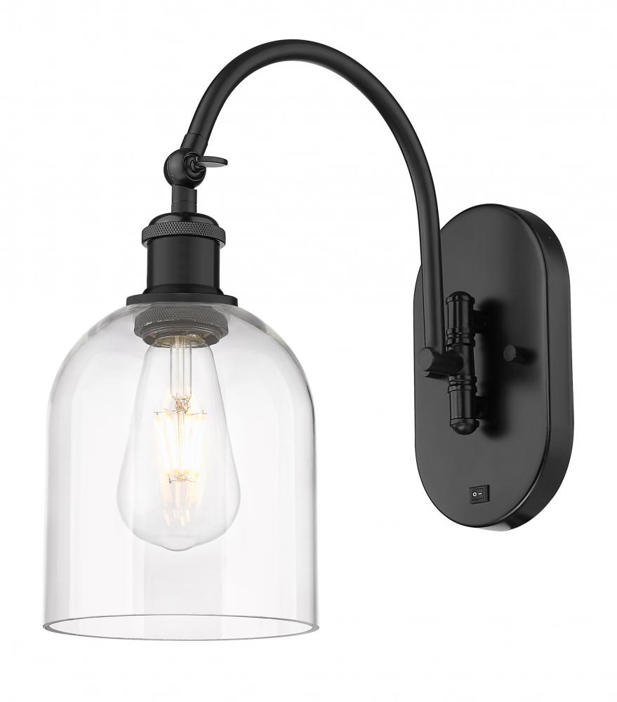 Bella - 1 Light - 6 inch - Matte Black - Sconce