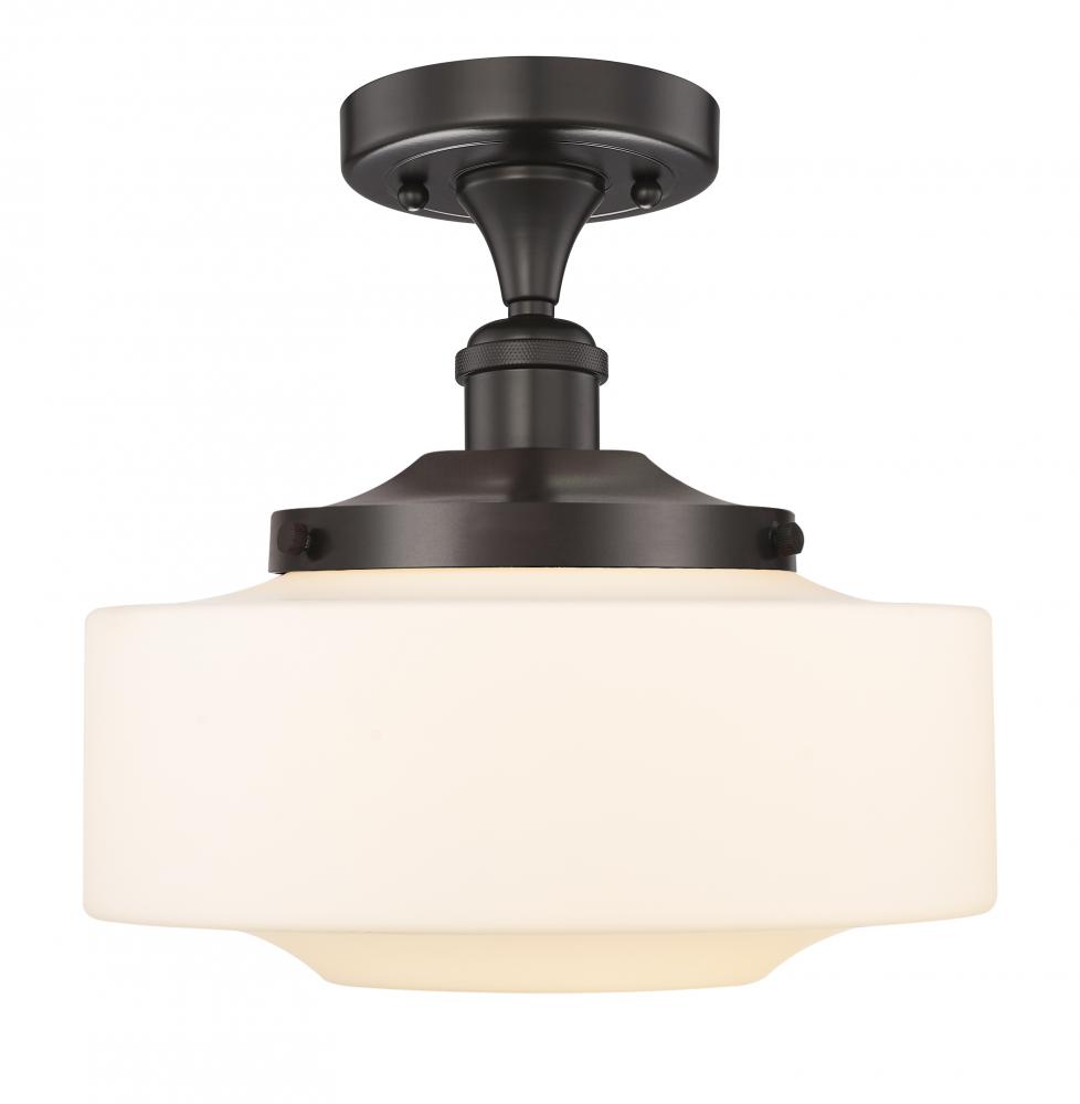 Bridgeton - 1 Light - 12 inch - Oil Rubbed Bronze - Semi-Flush Mount