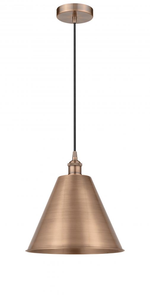 Berkshire - 1 Light - 12 inch - Antique Copper - Cord hung - Mini Pendant