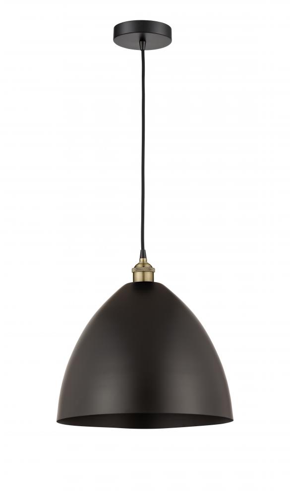 Bristol - 1 Light - 16 inch - Black Antique Brass - Cord hung - Mini Pendant