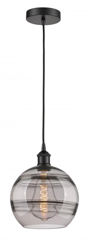 Rochester - 1 Light - 10 inch - Matte Black - Cord hung - Mini Pendant