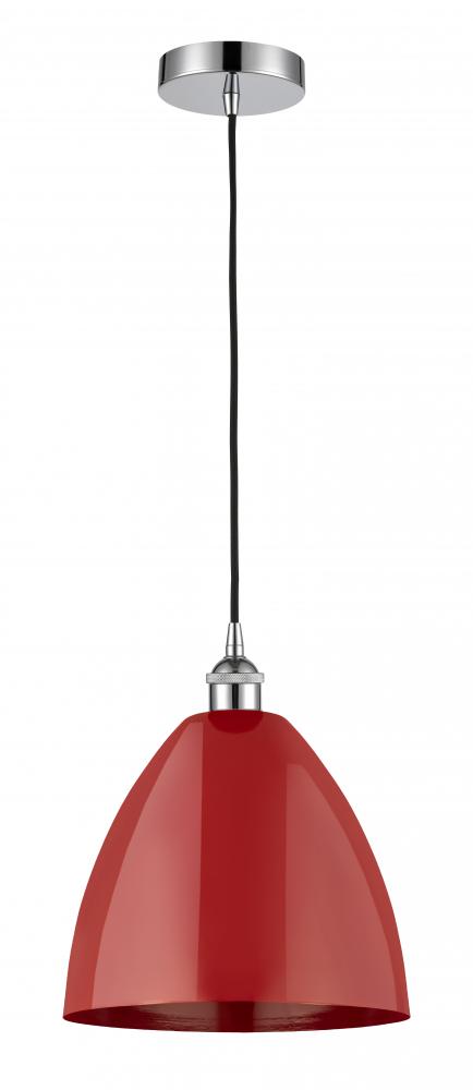 Plymouth - 1 Light - 12 inch - Polished Chrome - Cord hung - Mini Pendant