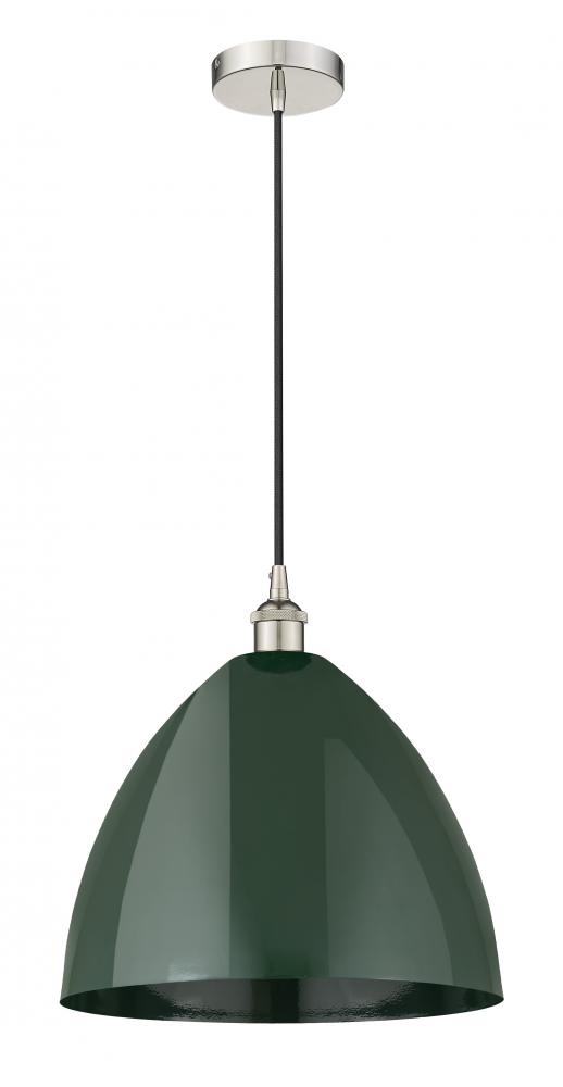 Plymouth - 1 Light - 16 inch - Polished Nickel - Cord hung - Mini Pendant