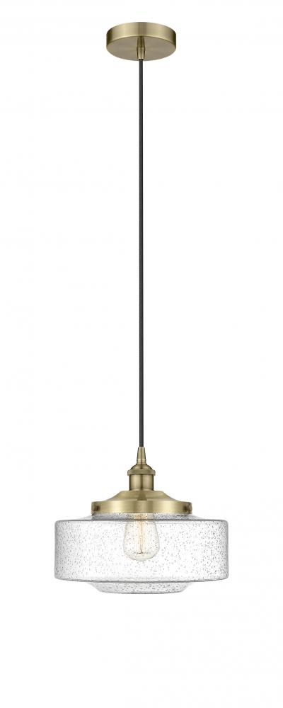 Bridgeton - 1 Light - 12 inch - Antique Brass - Mini Pendant