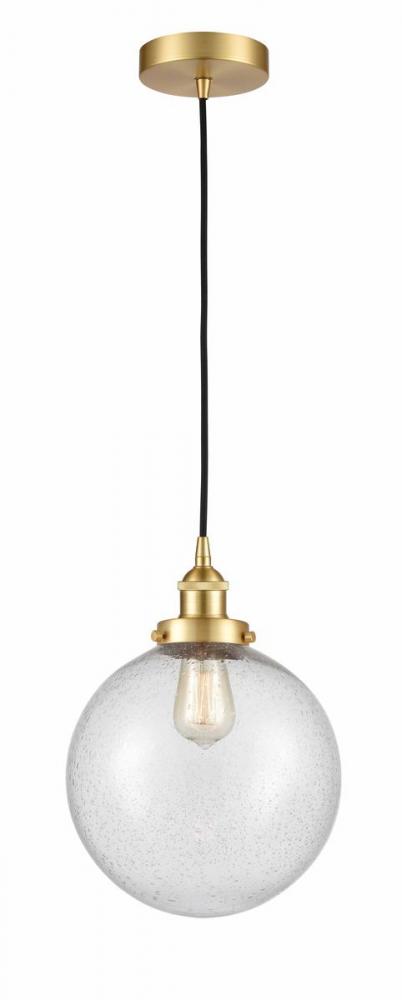 Beacon - 1 Light - 10 inch - Satin Gold - Cord hung - Mini Pendant