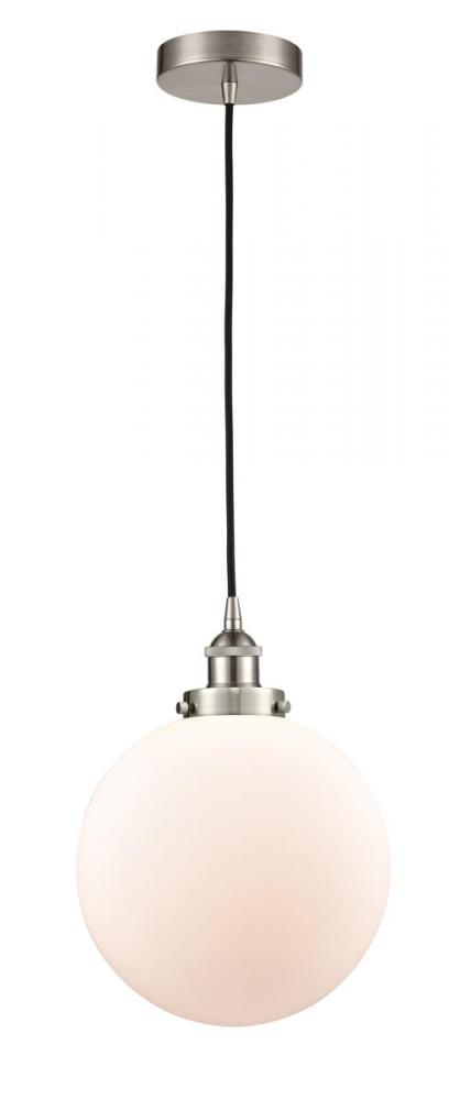 Beacon - 1 Light - 10 inch - Brushed Satin Nickel - Cord hung - Mini Pendant