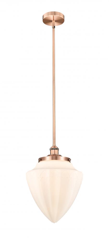 Bridgeton - 1 Light - 12 inch - Antique Copper - Stem Hung - Mini Pendant