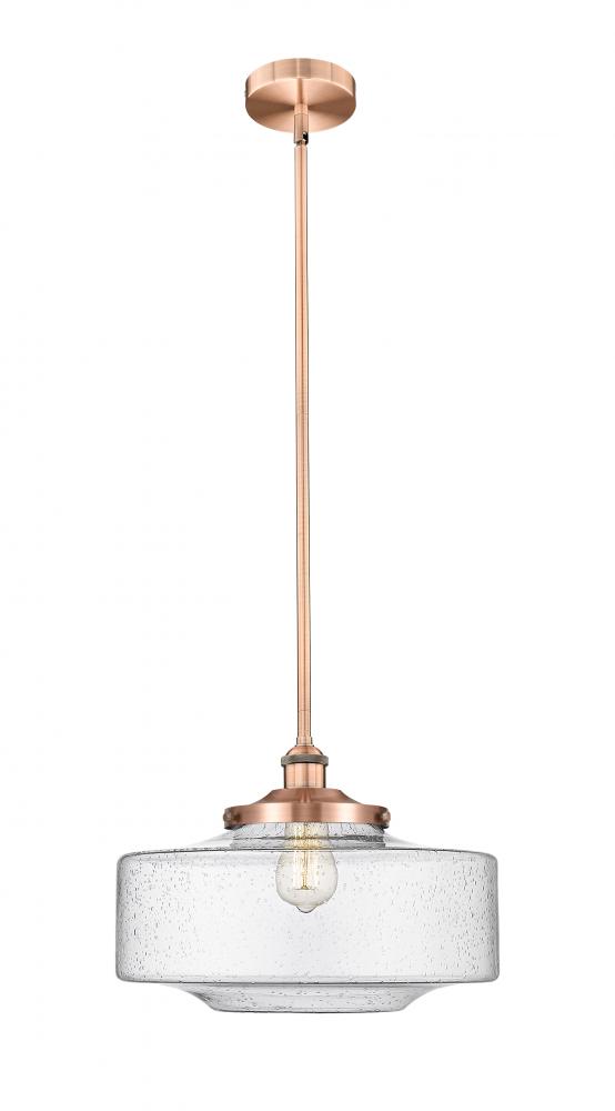 Bridgeton - 1 Light - 12 inch - Antique Copper - Stem Hung - Mini Pendant