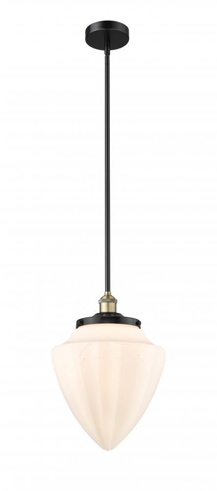 Bridgeton - 1 Light - 12 inch - Black Antique Brass - Stem Hung - Mini Pendant