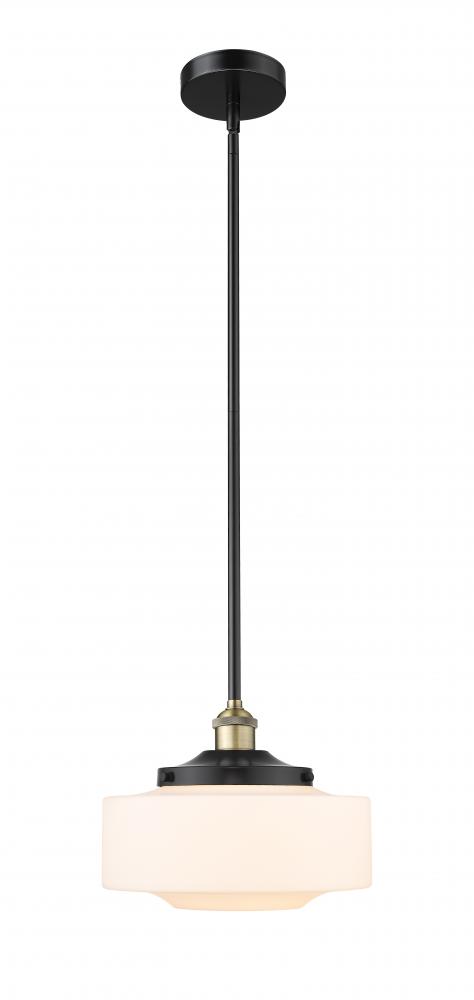 Bridgeton - 1 Light - 12 inch - Black Antique Brass - Stem Hung - Mini Pendant