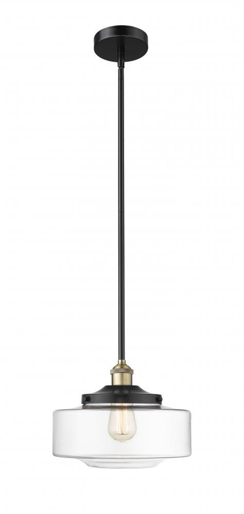 Bridgeton - 1 Light - 12 inch - Black Antique Brass - Stem Hung - Mini Pendant