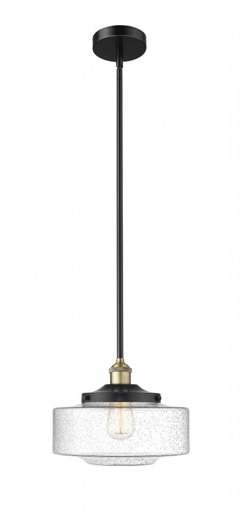 Bridgeton - 1 Light - 12 inch - Black Antique Brass - Stem Hung - Mini Pendant