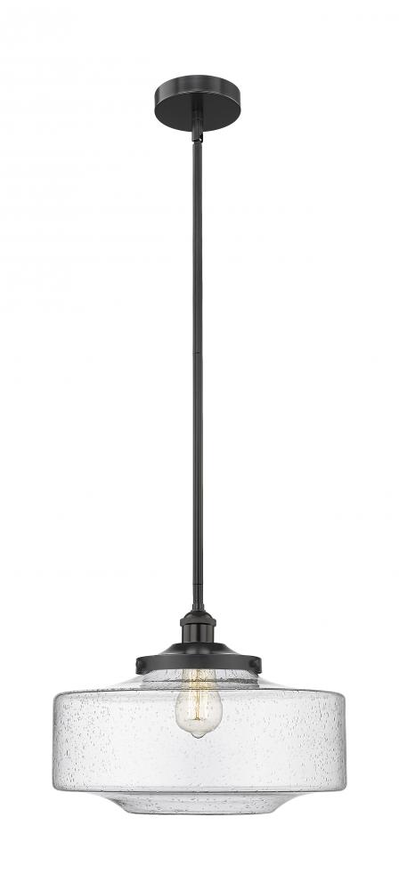 Bridgeton - 1 Light - 12 inch - Matte Black - Stem Hung - Mini Pendant