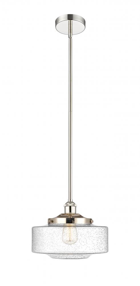 Bridgeton - 1 Light - 12 inch - Polished Nickel - Stem Hung - Mini Pendant