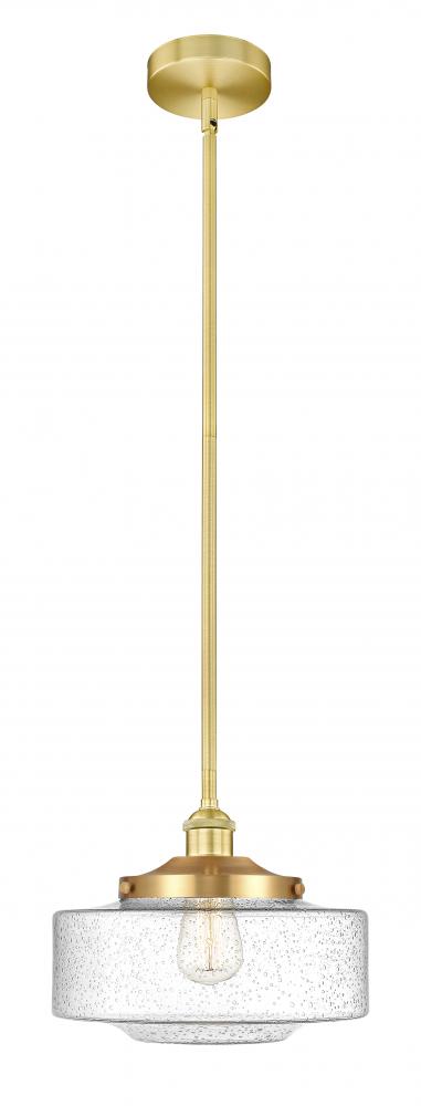 Bridgeton - 1 Light - 12 inch - Satin Gold - Stem Hung - Mini Pendant