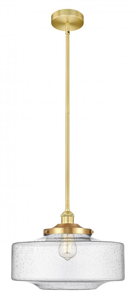 Bridgeton - 1 Light - 12 inch - Satin Gold - Stem Hung - Mini Pendant