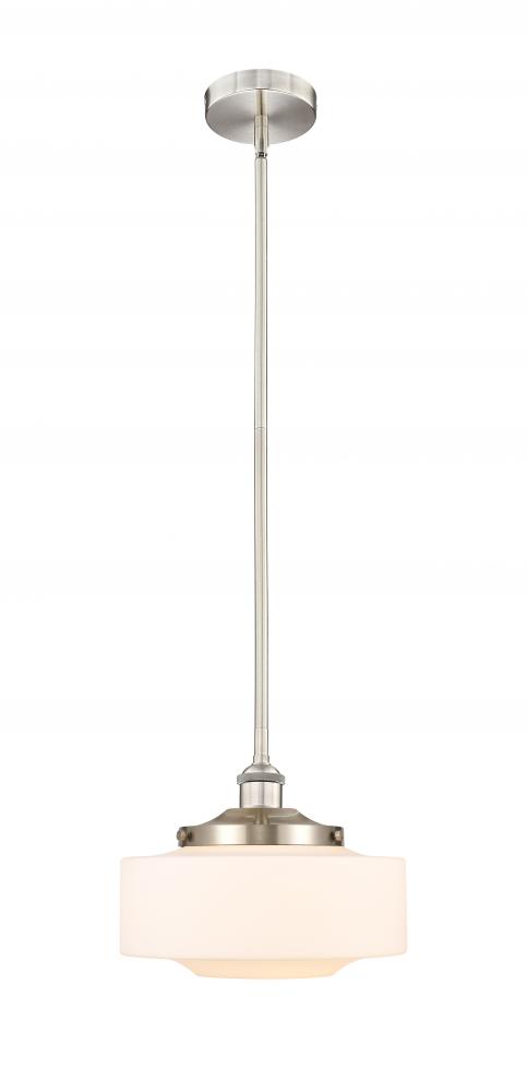 Bridgeton - 1 Light - 12 inch - Brushed Satin Nickel - Stem Hung - Mini Pendant