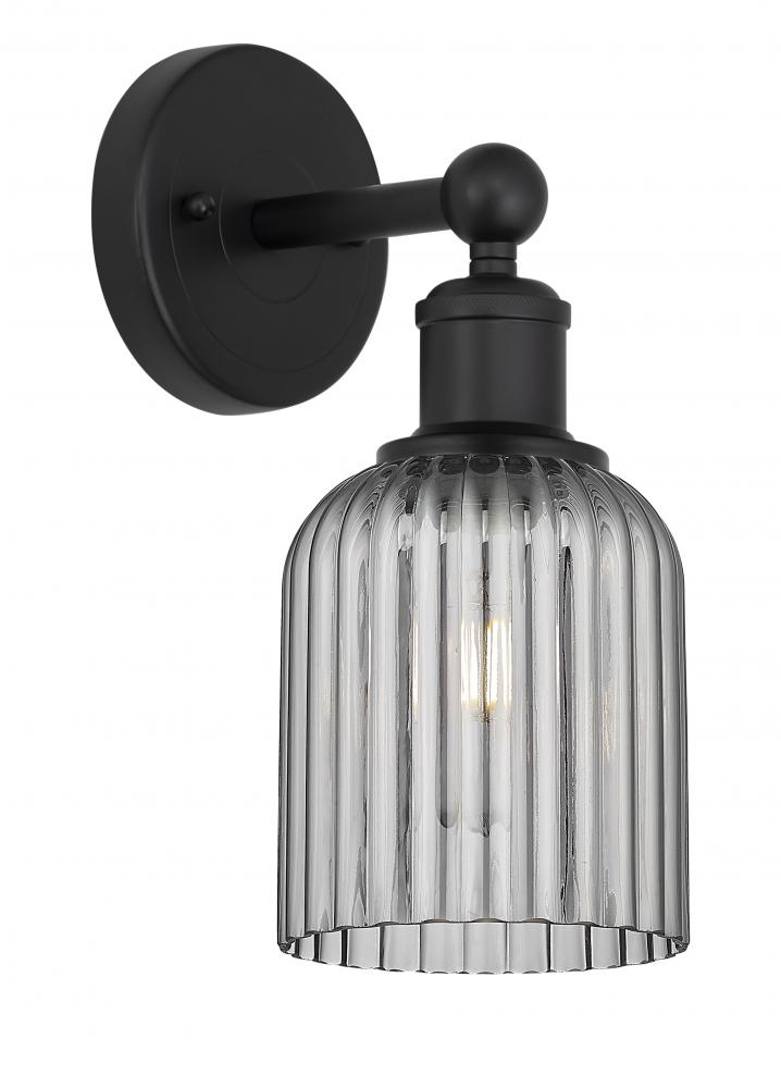 Bridal Veil - 1 Light - 5 inch - Matte Black - Sconce