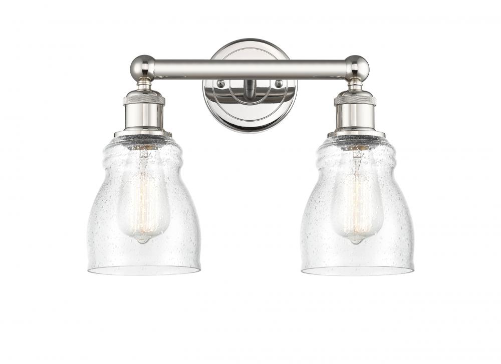 Ellery - 2 Light - 14 inch - Polished Nickel - Bath Vanity Light