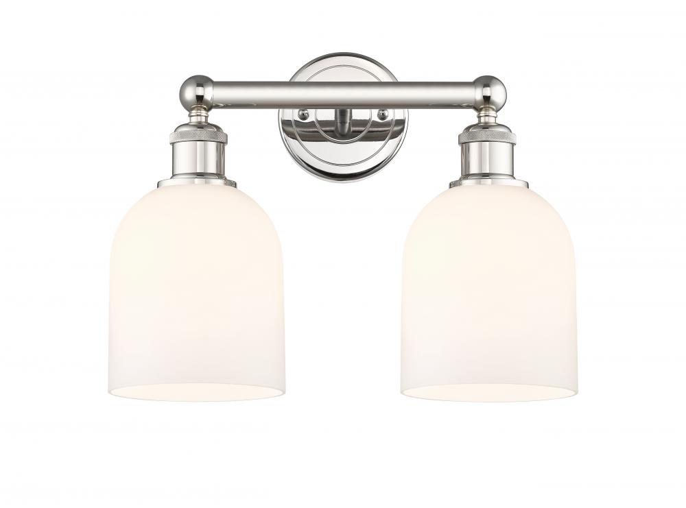 Bella - 2 Light - 15 inch - Polished Nickel - Bath Vanity Light