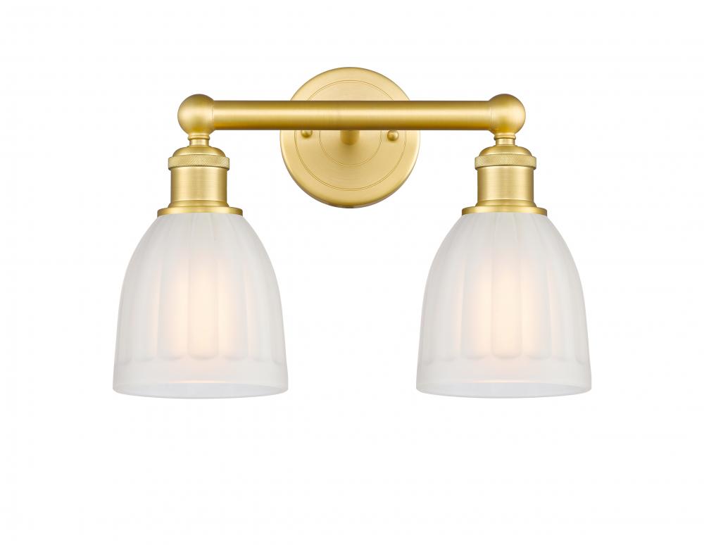 Brookfield - 2 Light - 15 inch - Satin Gold - Bath Vanity Light