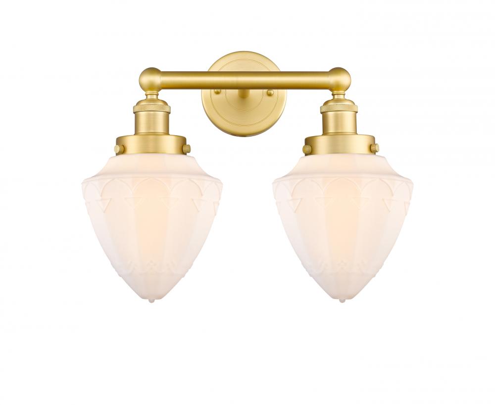 Bullet - 2 Light - 15 inch - Satin Gold - Bath Vanity Light