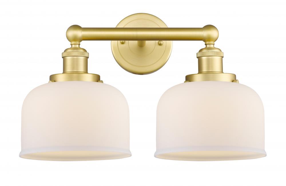 Bell - 2 Light - 17 inch - Satin Gold - Bath Vanity Light