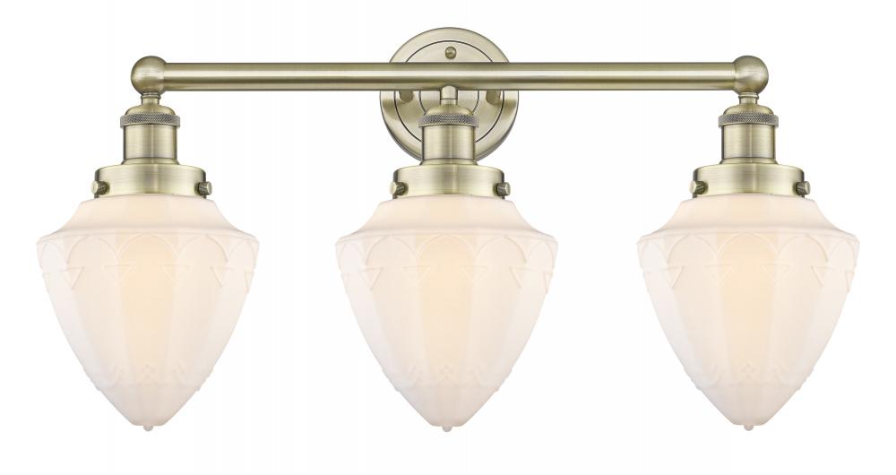 Bullet - 3 Light - 24 inch - Antique Brass - Bath Vanity Light