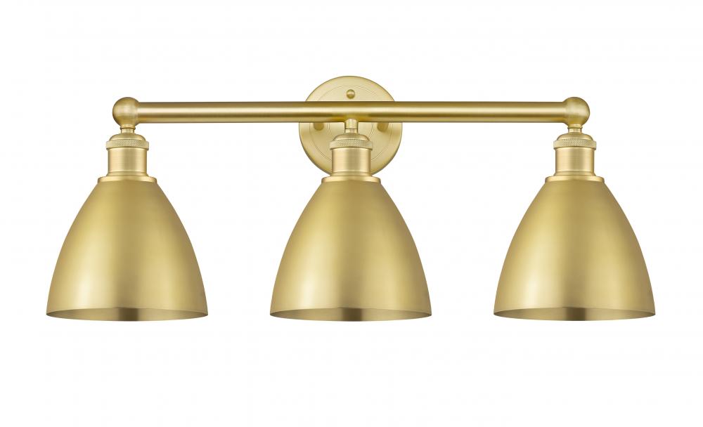 Bristol - 3 Light - 26 inch - Satin Gold - Bath Vanity Light